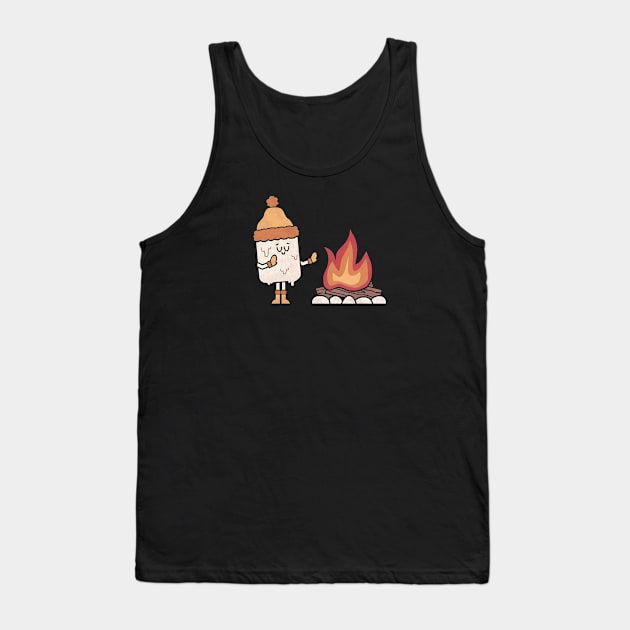 By The Fire Tank Top by HandsOffMyDinosaur